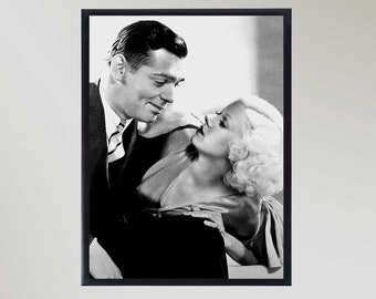 Clark Gable & Jean Harlow Print Poster Picture Gift In Various Sizes Unframed