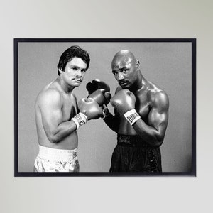 Roberto Duran & Marvin Hagler Print Poster Picture Gift In Various Sizes Unframed