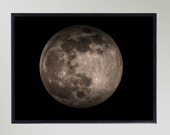 Full Moon Astronomy Poster Wall Print Gift In Various Sizes Unframed