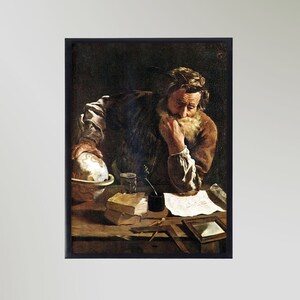 Archimedes Painting Print Poster Picture Gift In Various Sizes Unframed