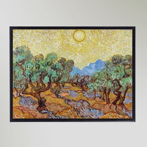 Olive Trees (1889) By Vincent Van Gogh Painting Print Poster Picture Wall Art In Various Sizes Unframed