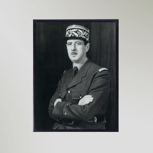 Charles De Gaulle (1945) Print Poster Picture Gift In Various Sizes Unframed