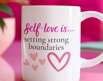 Valentinstag Tasse, tägliche Erinnerung, Affirmation Tasse, Selbstliebe Tasse, positive Vibes, Motivationstasse, Achtsamkeitstasse, Bad Bitch Tasse