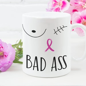 Câncer de mama, sobrevivente do câncer, caneca positiva para o corpo, caneca de lembrete diário, caneca de afirmação, caneca de amor próprio, caneca de vibrações positivas, caneca motivacional