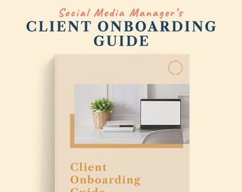 Client Onboarding  Canva Template|Social Media Manager Business|Client Welcome Packet Canva Kit| Social Media Manager Onboarding Template
