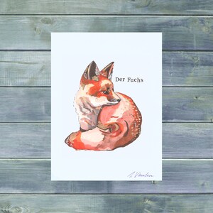 Der Fuchs Kunstdruck Bild 1