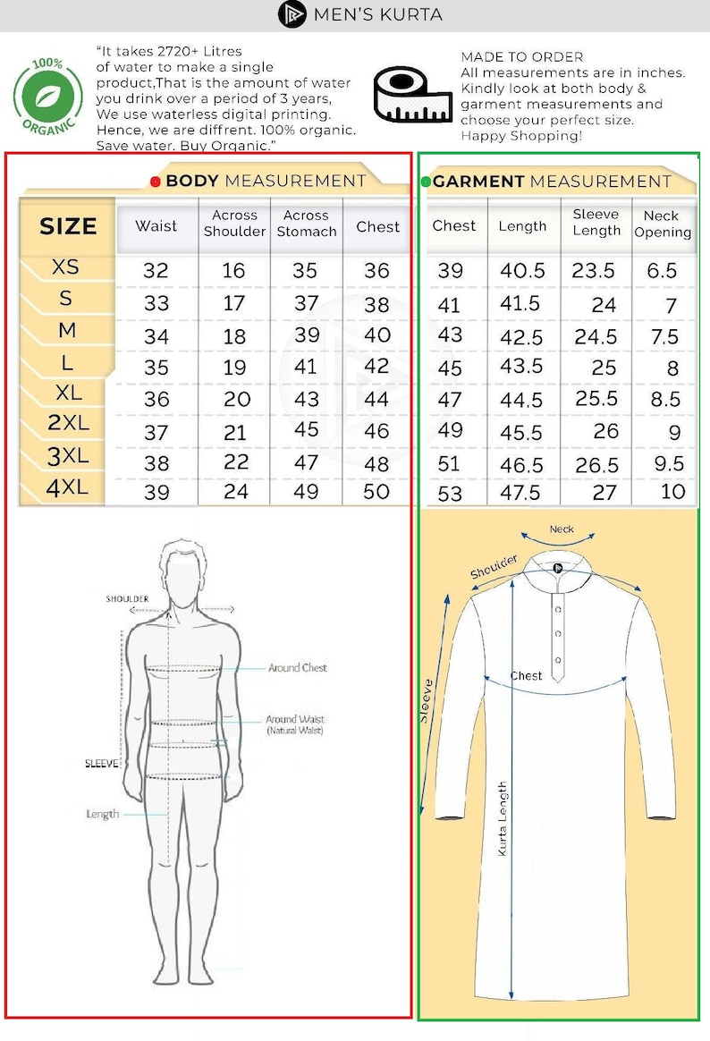 Kurta bordada de lino puro con estampado verde esmeralda para hombres y niños imagen 5