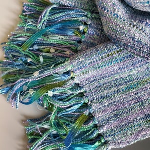 Lavender Caribbean Rayon Chenille Scarf