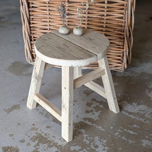 Round Wooden Stool