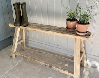 Rustic Wooden Bench