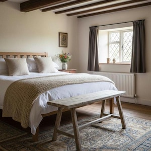 Rustic Wide Bench
