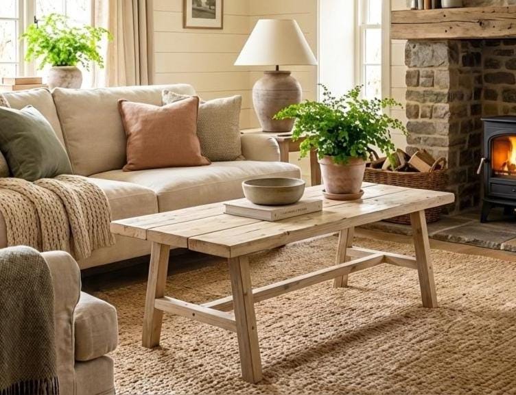 Rustic Coffee Table - Etsy