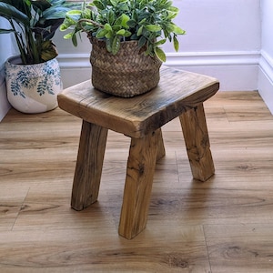 Wood Stool Etsy UK