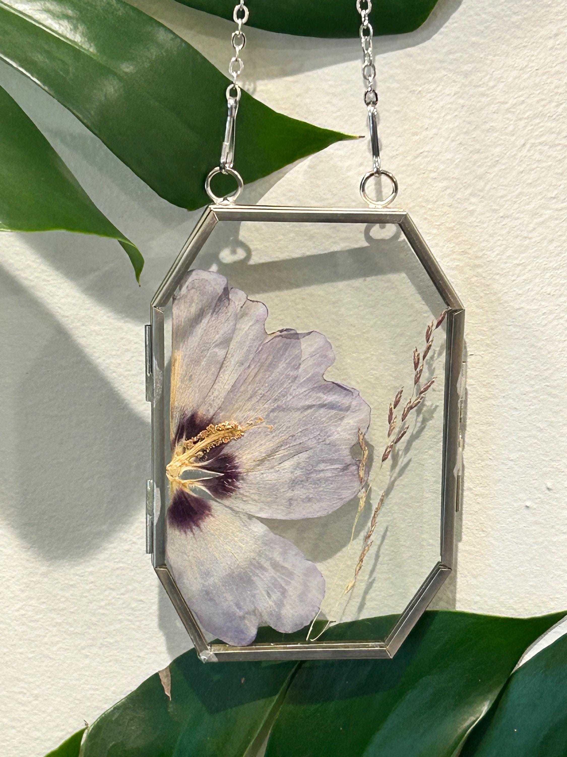 Pressed Flower Frame: Botanical Silver Hanging Wall Art - Etsy