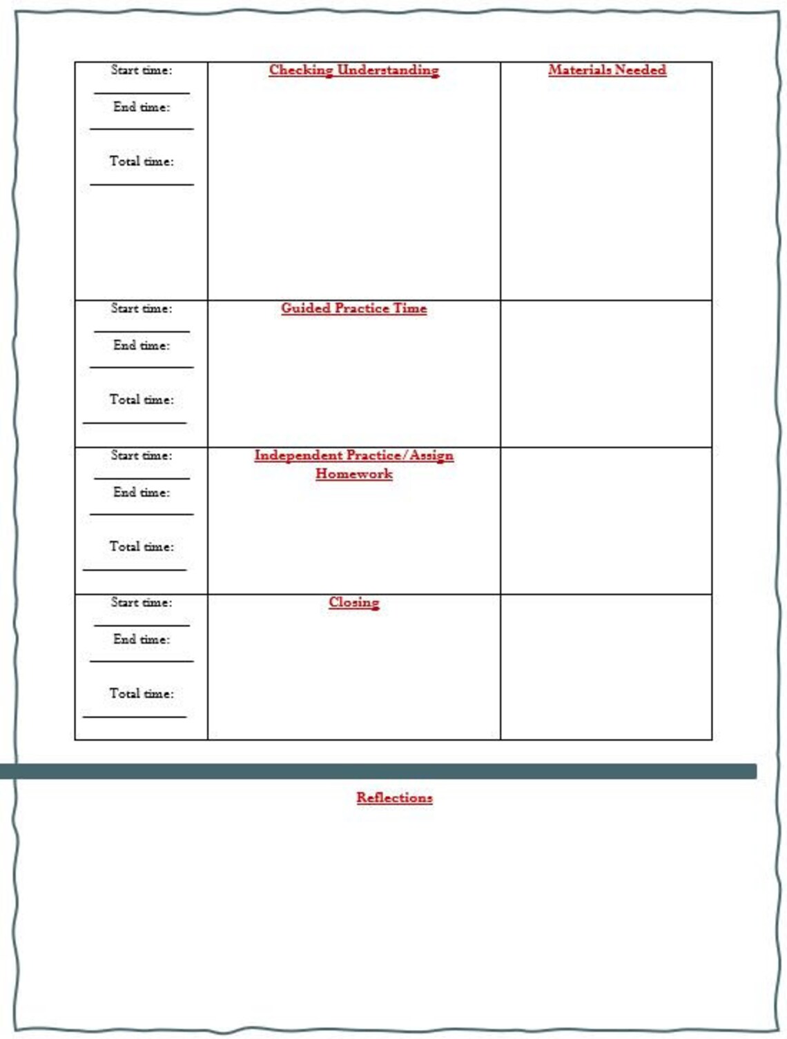 Effective Lesson Plan Template for Teachers Etsy Effective Lesson Plan Template for Teachers Etsy