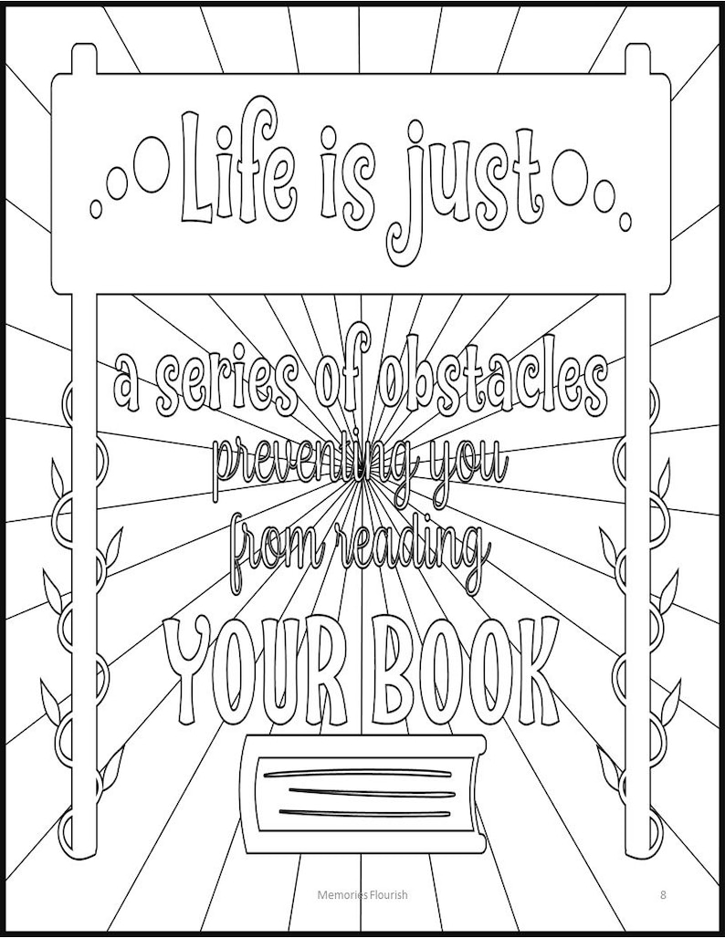 My Summer Reading Coloring Pages Digital by Memories Flourish - Etsy