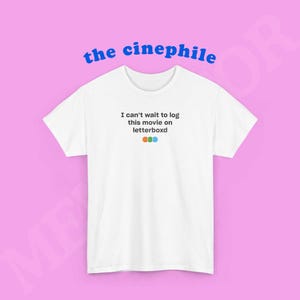 J&#39;ai hâte d&#39;enregistrer ce film sur letterboxd, cadeau parfait pour les amateurs de cinéma, vêtements confortables, soirées cinéma, cinéphiles, fans de Letterboxd