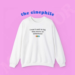 I can&#39;t wait to log this movie on letterboxd, Perfect Gift for Film Enthusiasts, Cozy Wear, Great for Movie Nights, Casual Style, Letterboxd