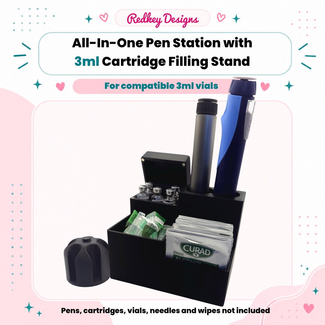 Fill Stand All-in-one Pen Station | 3ml Cartridge Filling Stand, Vial Organizer - Etsy