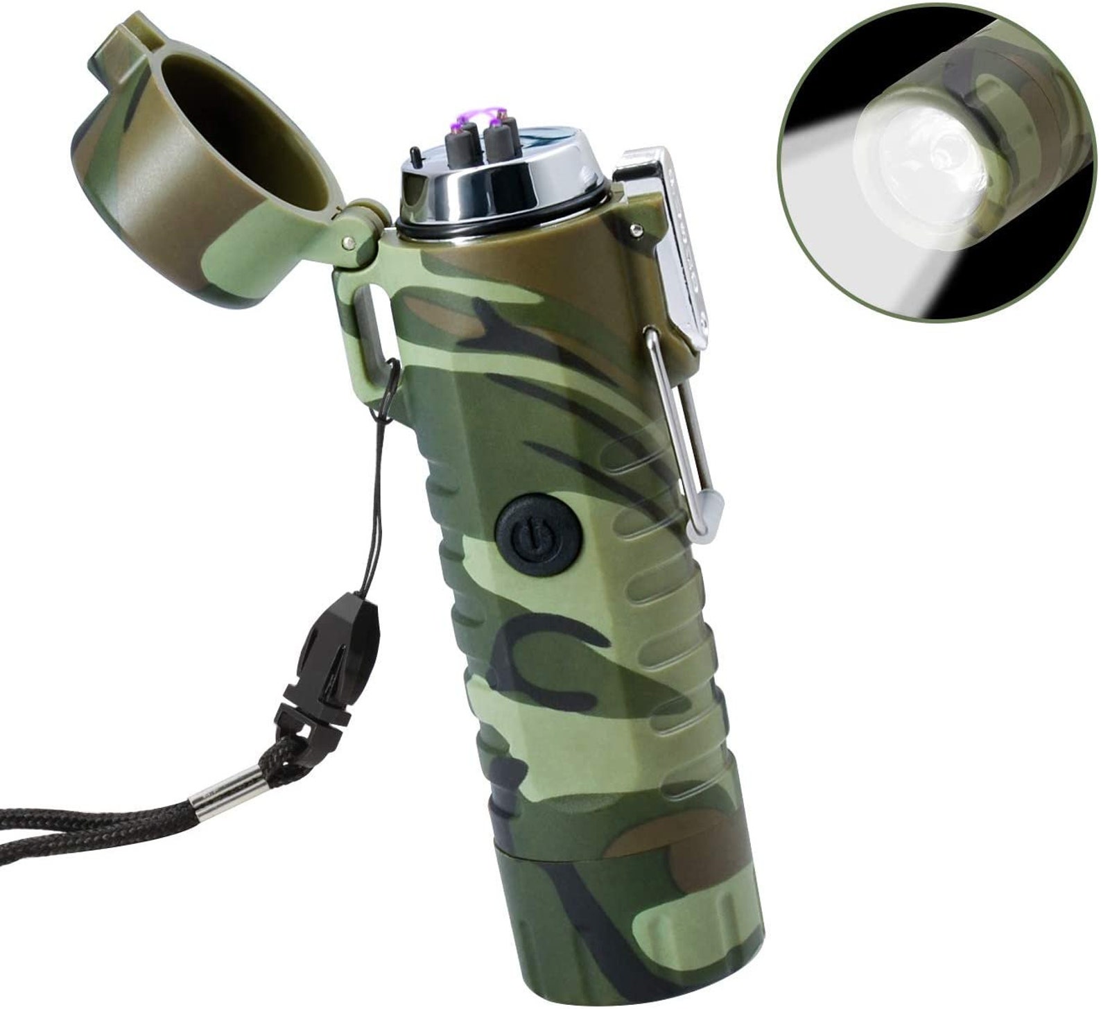 Camo Electric Plasma Lighter USB Rechargeable Windproof Etsy