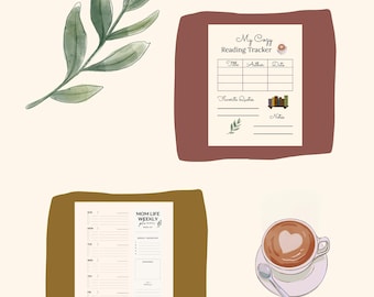 Mom Life Printable Planner - Planner Bundle for Busy Moms - Cozy Farmhouse Organization - Instant Download