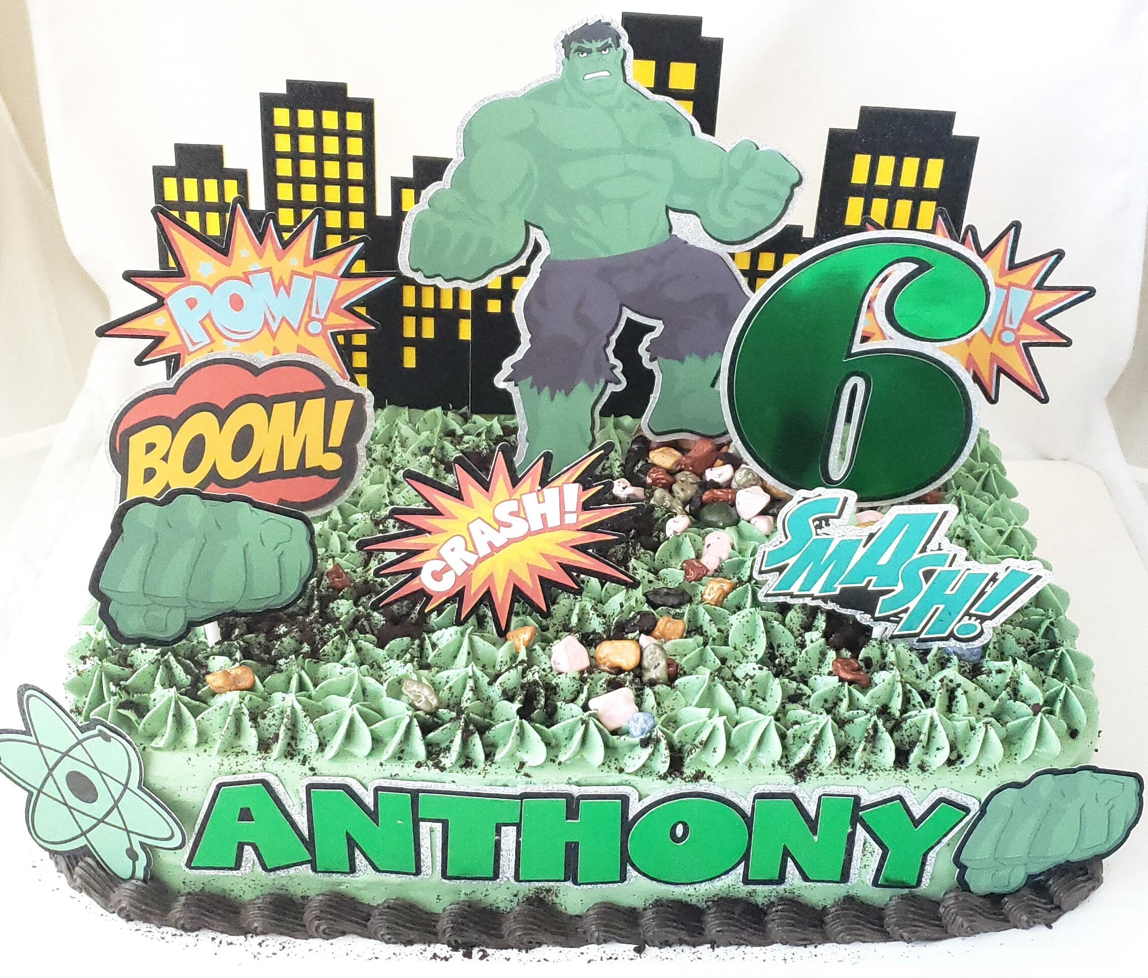 Hulk Cake Topper Birthday Set