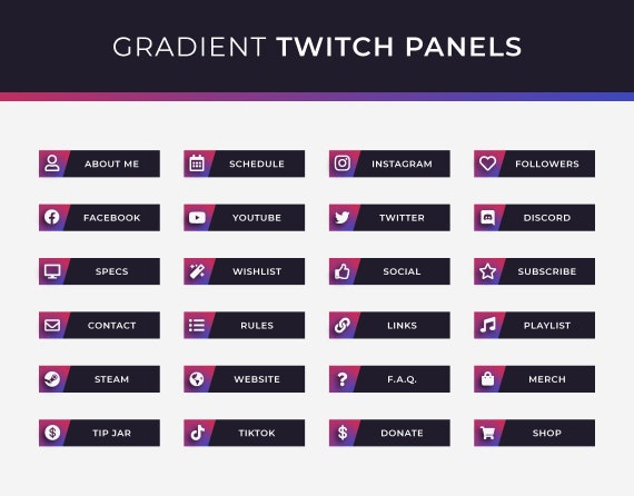 Destiny Purple Profile Panels for Twitch,  or Discord