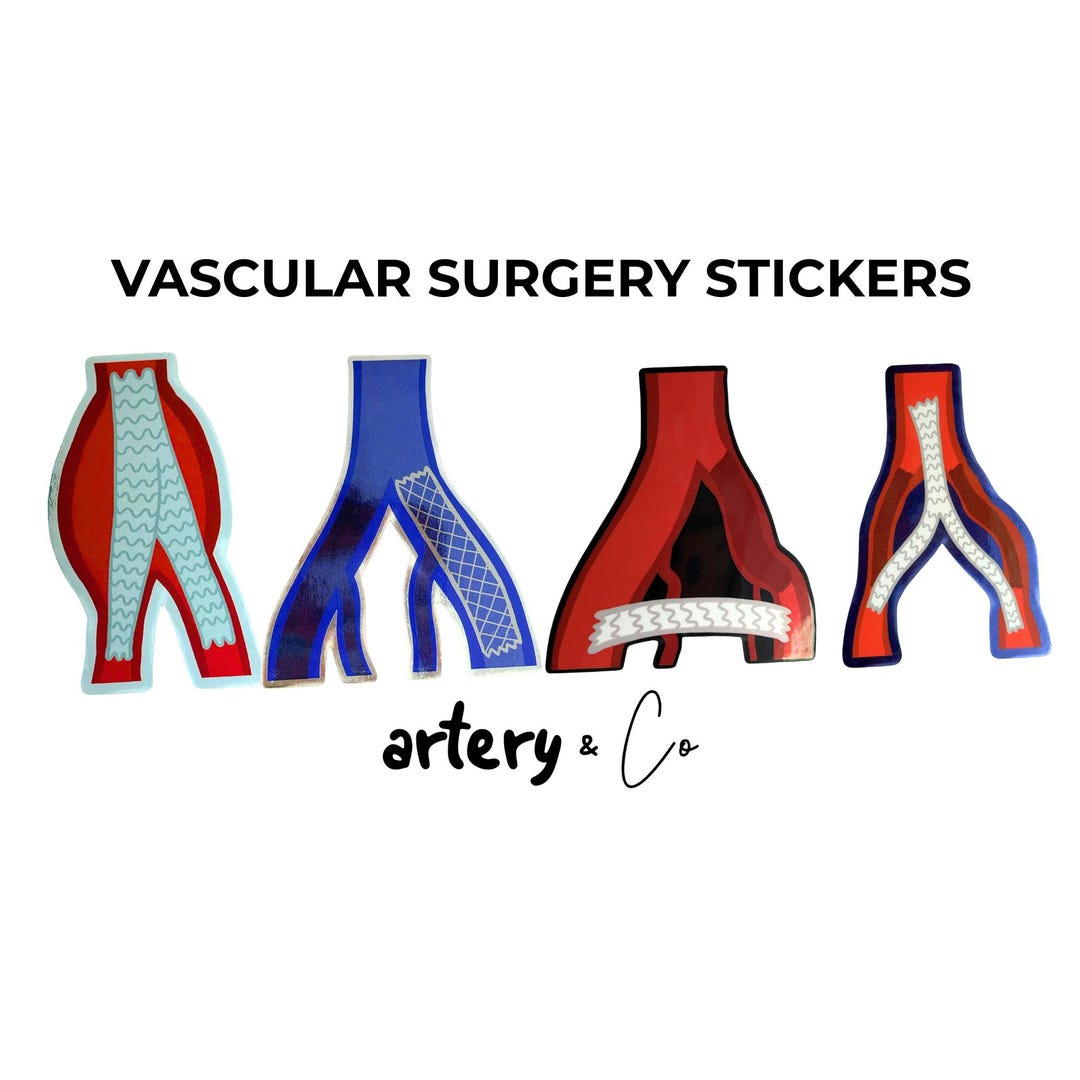 Stent Sticker Vascular Surgery Intervention Stickers Graft Bypass Stent Radiology ...