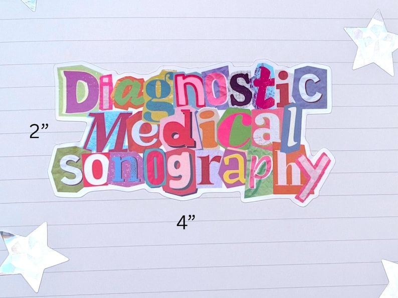 Diagnostic Medical Sonography Sticker Sonographer Ultrasound ...