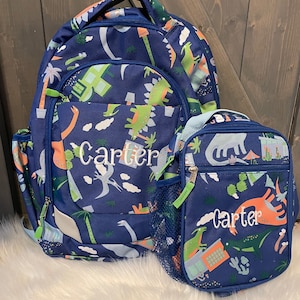 School Personalized Backpack & Lunchbox Set