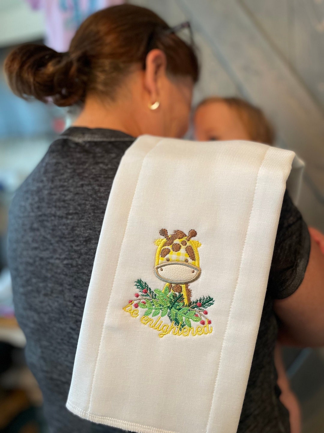 Embroidered Animal Burp Rags - Etsy