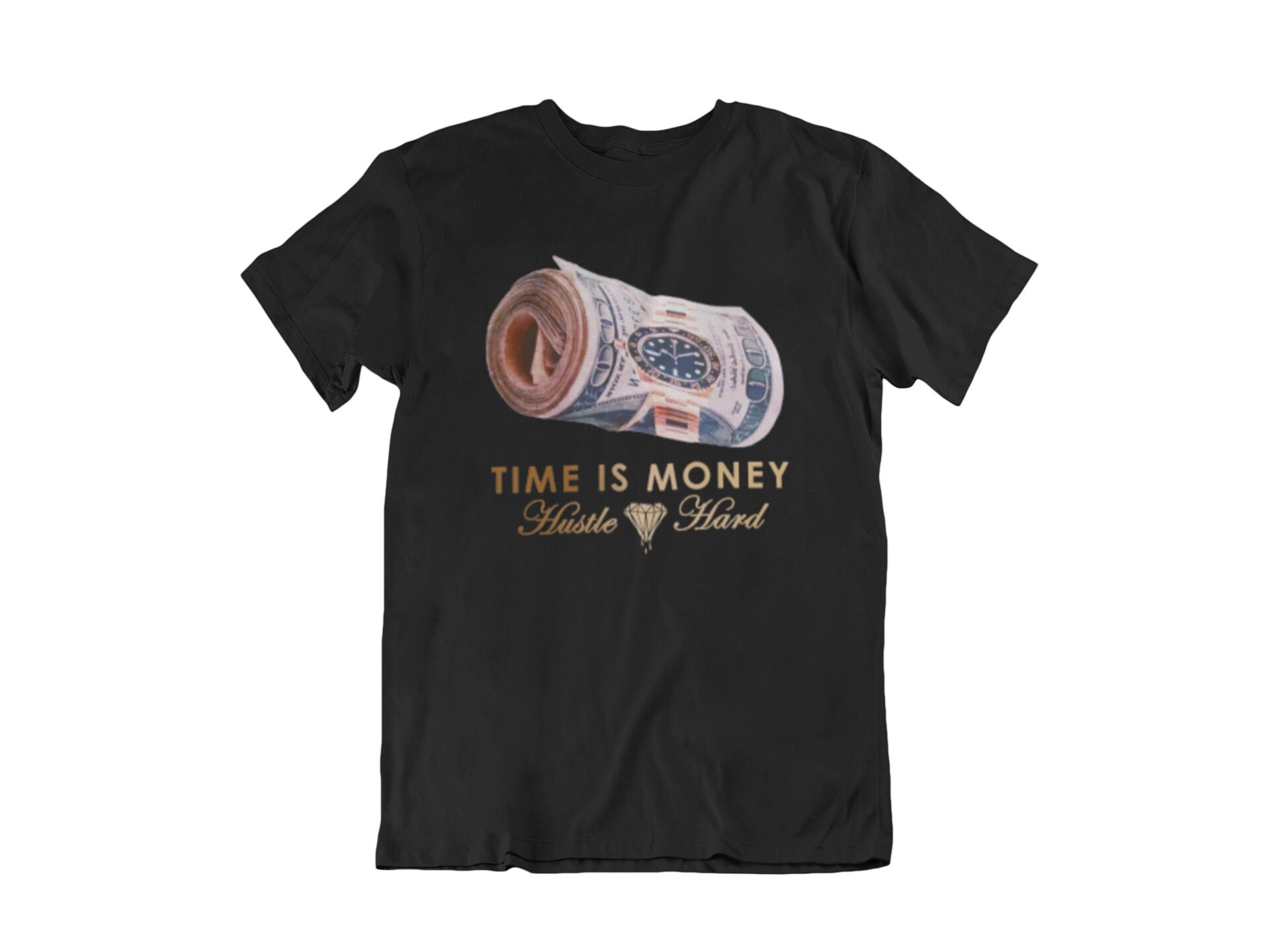 Time is Money T-Shirt Hustle Hard T-Shirt | Etsy