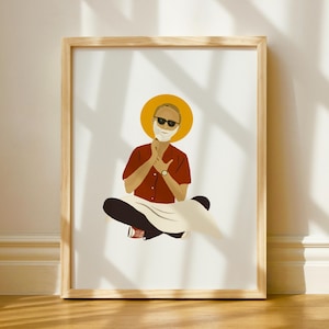 Saint John Paul II Wall Print - JPII - Pope John Paul - Catholic Art - Digital Download - Catholic Print - Religious Home Decor Poster