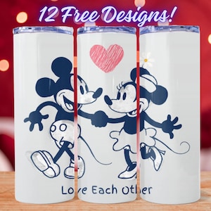 Mickey Tumbler Wrap , 20 oz Skinny Tumbler Wrap, 20oz Tumbler Png Sublimation Design, Digital Instant Download Designs Template