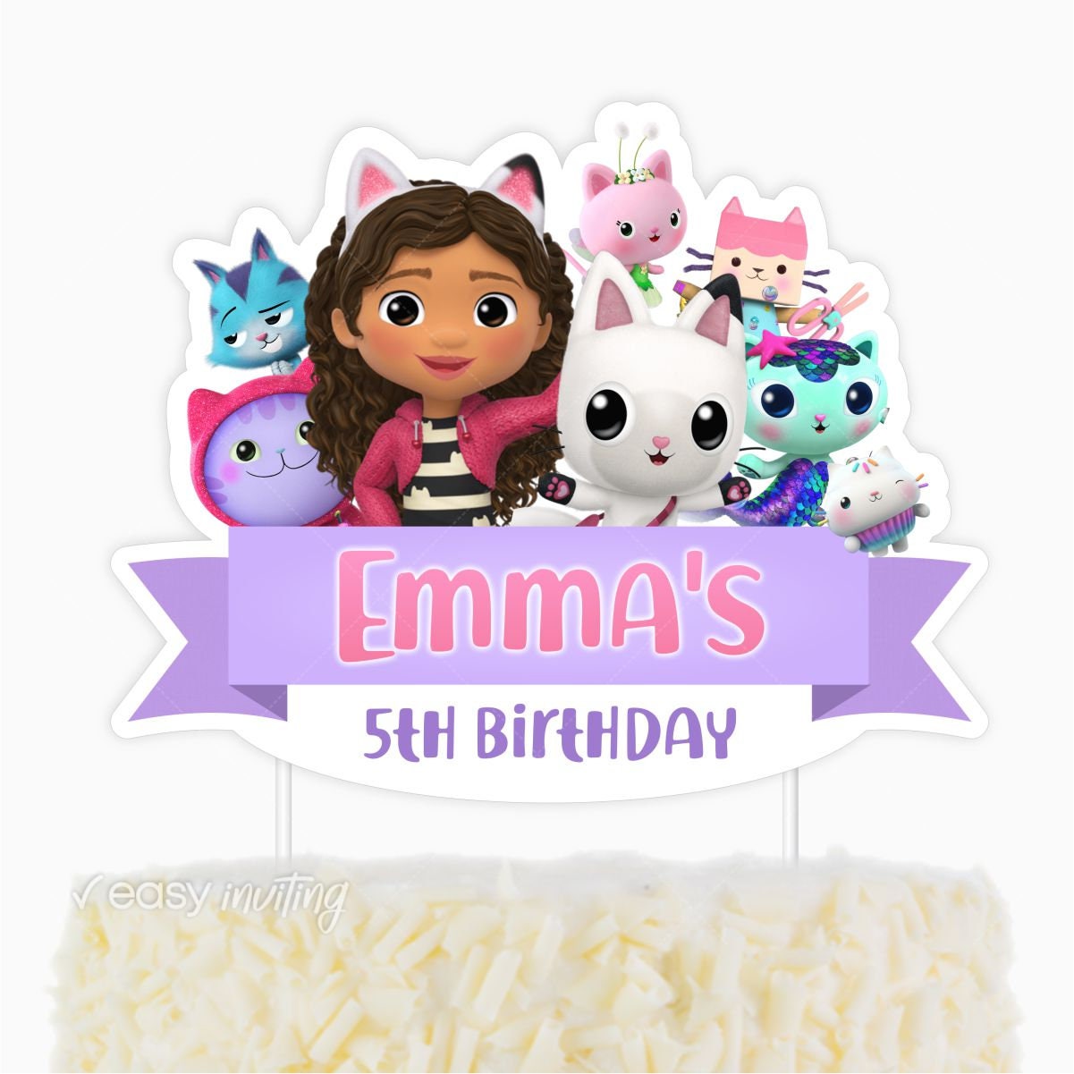 Gabby&rsquo;s Dollhouse Cake Topper