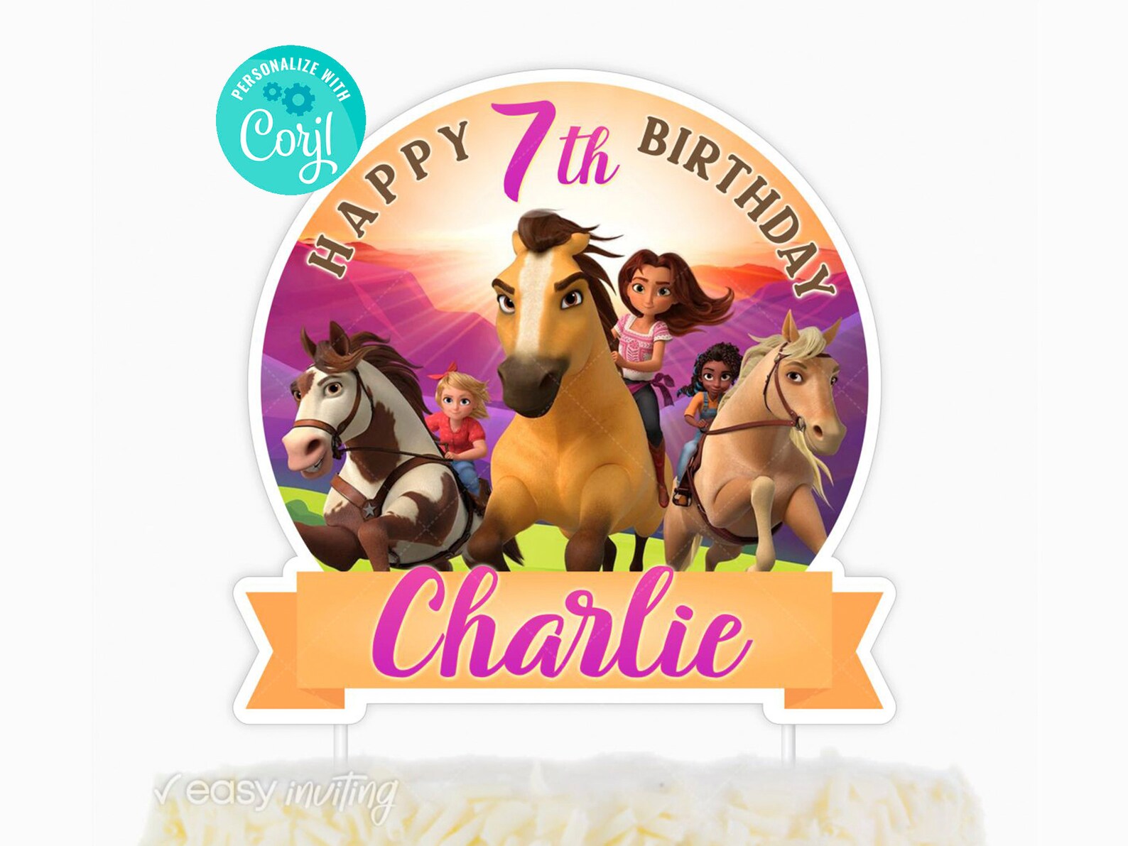 Spirit Untamed Cake Topper Spirit Untamed cake topper