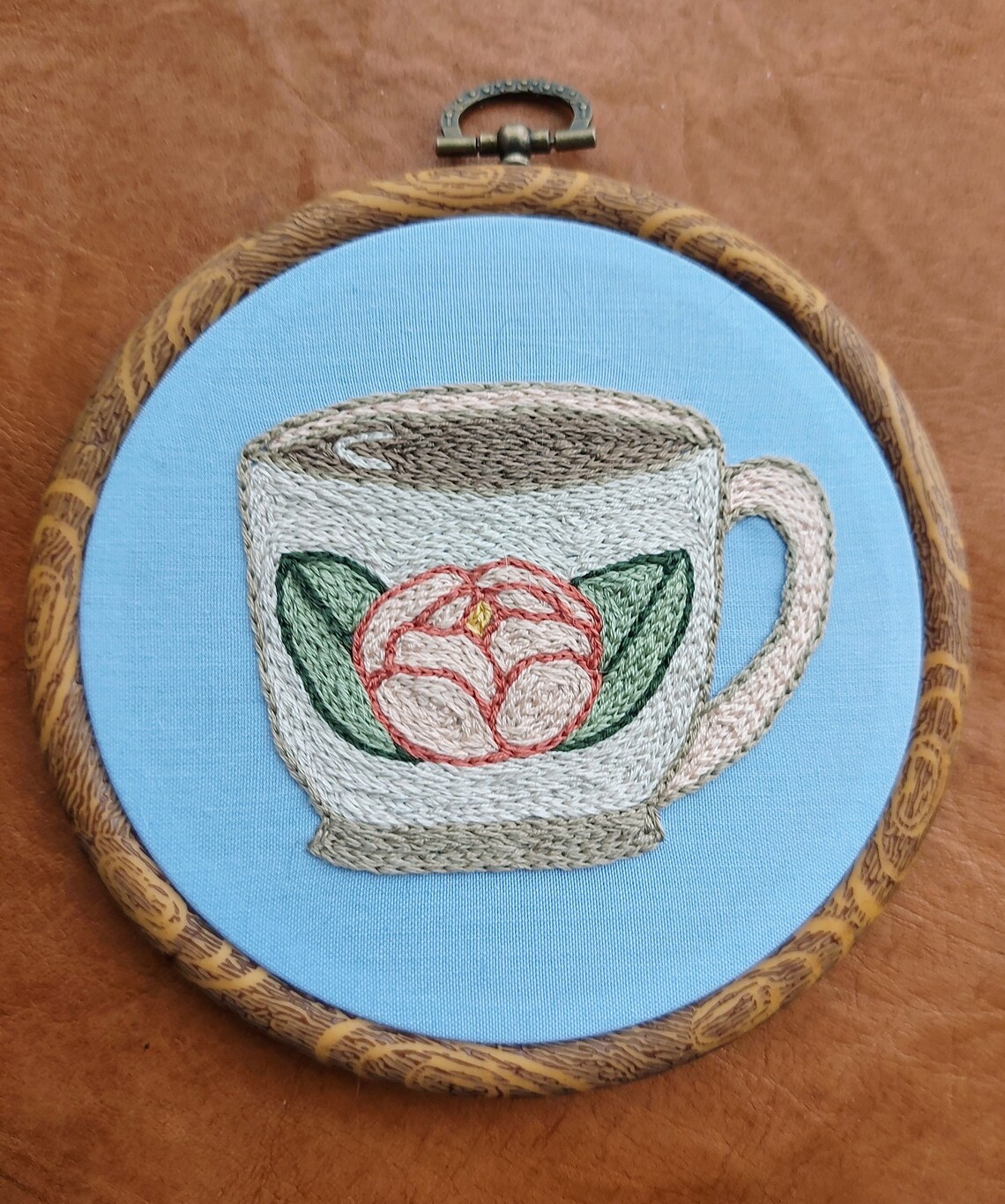 Vintage tea cup embroidery  etsy Vintage tea cup embroidery  etsy
