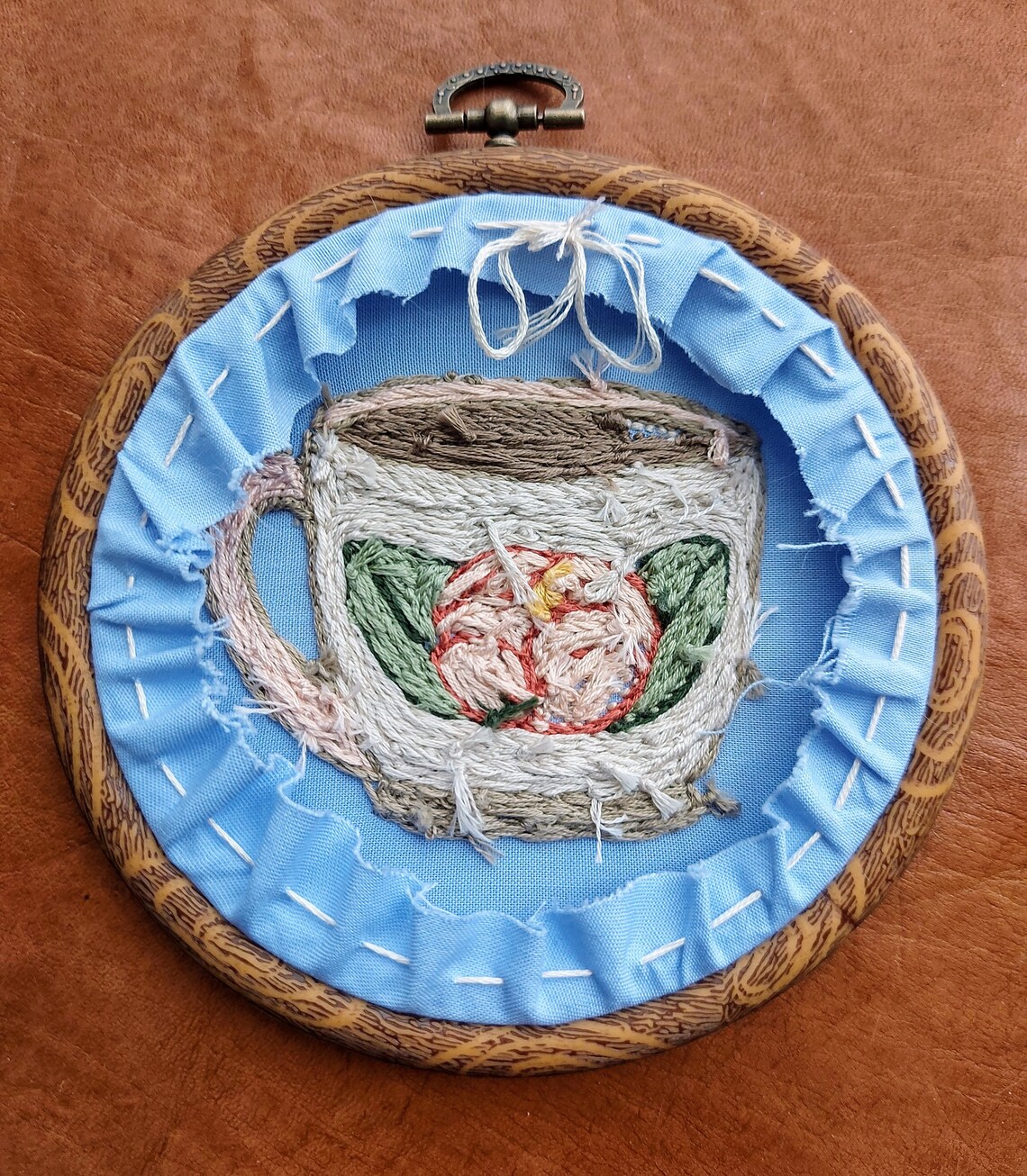 Vintage tea cup embroidery  etsy Vintage tea cup embroidery  etsy