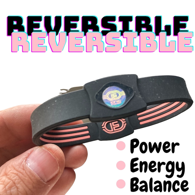 Ionic Energy Power Balance Bracelet 2 in 1 Hologram Negative Ion Technology Rx Magnetic Therapy Dr image 1