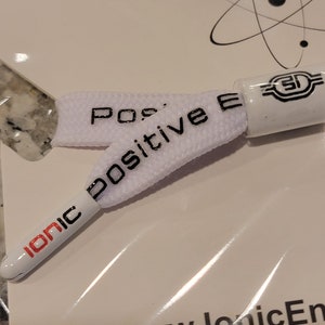 Positive Energy Friendship Bracelet - Black & White Shoelace Knot Bracelet | Adjustable Unisex Wristband | Handmade Gift for Friends