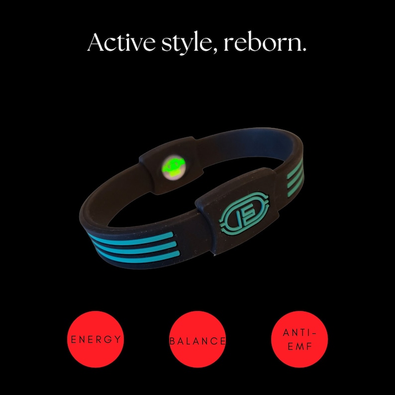 Ionic Energy Power Balance Bracelet 2 in 1 Hologram Negative Ion Technology Rx Magnetic Therapy Dr image 2