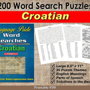 Sprache Pride Wortsuche Ebook - Kroatisch - Band 1