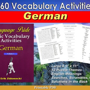 &quot;Language Pride Basic Vocabulary Aktivitäten Ebook - Deutsch - Band 1&quot;
