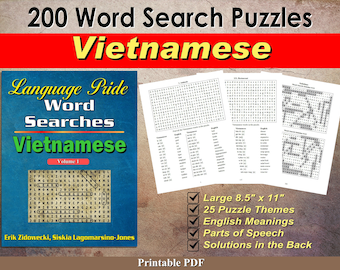 Language Pride Woordzoekopdrachten Ebook - Vietnamees - Deel 1