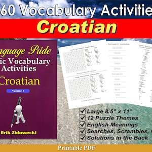 Sprache Pride Basic Vokabeln Aktivitäten Ebook - Kroatisch - Volume 1