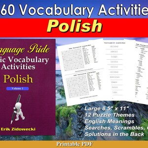 &quot;Language Pride Basic Vocabulary Aktivitäten Ebook - Polish - Volume 1&quot;