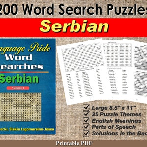Sprache Pride Wortsuche Ebook - Serbisch - Band 1