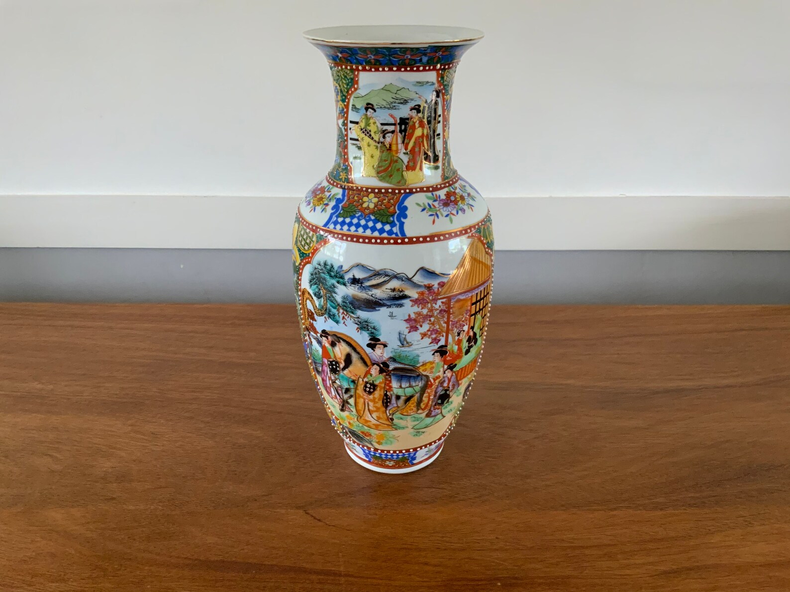 Oriental Satsuma Vase made in China Etsy 日本