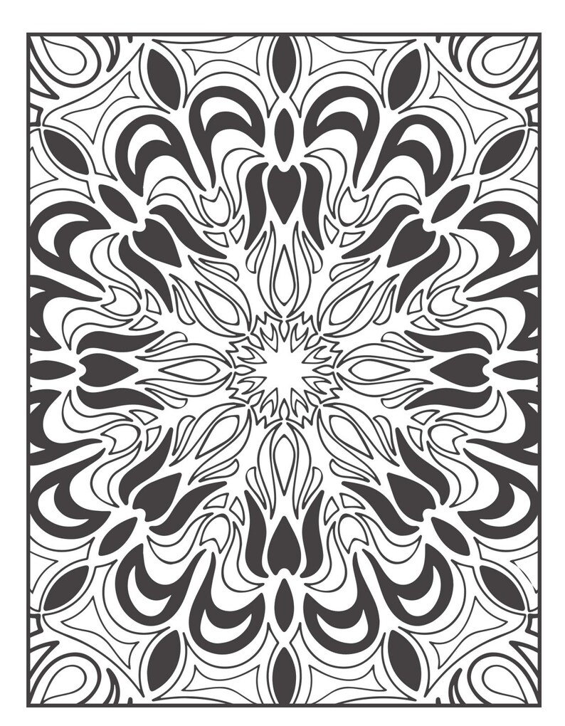 Abstract Shape Coloring - Etsy