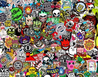 Packs d'autocollants de skateboard mystère